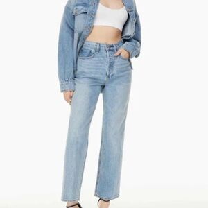 Aritzia Denim Forum Jeans The Joni High Rise Loose Size 23